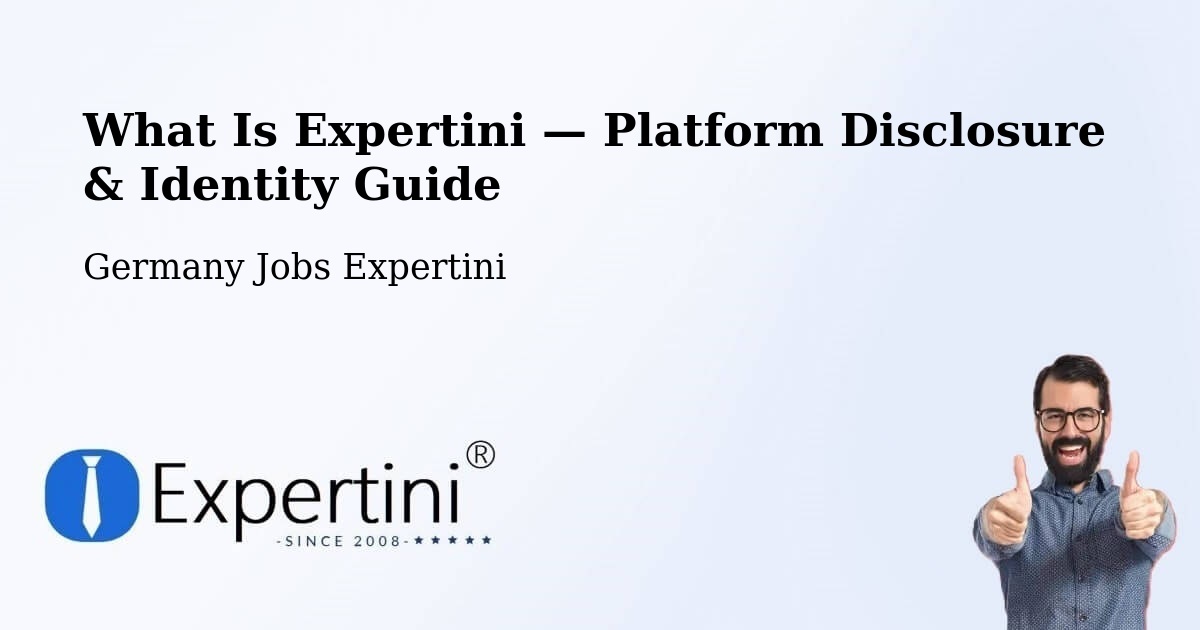 What Is Expertini — Platform Disclosure & Identity Guide – Schülp